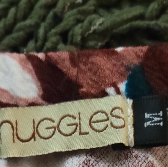 Nuggles Midi Rose Print Liverpool Feel Skirt Sz Medium Like New - Picture 2 of 2